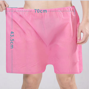 Pantalon <span class=keywords><strong>de</strong></span> <span class=keywords><strong>bain</strong></span> jetable léger et simple pour hommes, respirant, pour salon <span class=keywords><strong>de</strong></span> beauté, sauna, shorts <span class=keywords><strong>de</strong></span> massage pour usage domestique, spa pour les pieds - Product Image 6