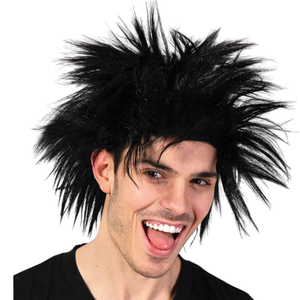 <span class=keywords><strong>Rockstar</strong></span> perruque Punk Costume fête fantaisie cheveux hérissés fou perruque robe Disco - Product Image 3
