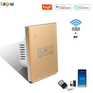 แผงควบคุมความเร็วพัดลมแบบสัมผัสติดผนัง <span class=keywords><strong>LAPU</strong></span> 86 Standard สำหรับ Smart Life Tuya WiFi RF344 พร้อมแผงกระจกนิรภัย 2A และเต้ารับไฟฟ้า - Product Image 3