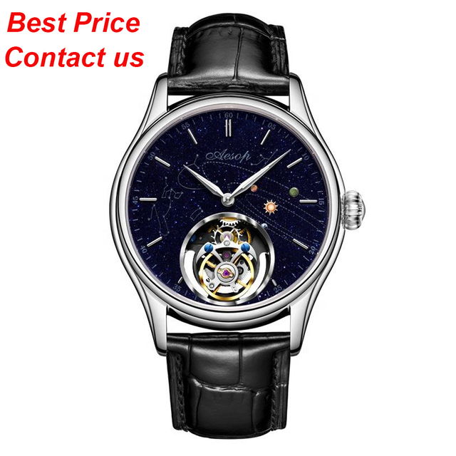 Original Brand Casual Men Leather Tourbillon Mechanical Watches Male Clock Luxury Fashion Watch
