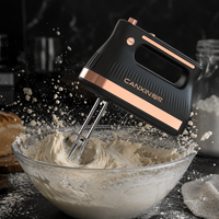 Batteur Électrique Manuel 5 Vitesses Homologué ETL avec Fouets en Acier Inoxydable Couleur Personnalisée pour le Marché, Mélangeur de Gâteaux Puissant pour Cuisine, Fabrication OEM