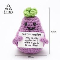 Poupées et jouets en peluche à énergie positive, tissés à la main, en forme de légumes, tricotés et au crochet
