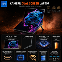 Consegna Rapida Computer Sottile con Core I5-12450H e Doppio Schermo Touch 16"+16" 1920x1200, Win11, RAM 16GB, SSD 512GB