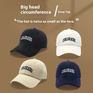 หมวกแก๊ปเบสบอลสำหรับผู้หญิงใหม่ฤดูร้อน2025หมวกปีกกว้างแข็งคุณภาพสูงขอบบางปกป้องใบหน้ารอบศีรษะใหญ่ - Product Image 3