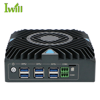 Cool Iwill N312F I5 8260U 6 USB 4 LAN Véhicule à guidage automatique Robot Mini PC industriel