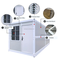 Maison mobile pliable préfabriquée à faible coût, livraison rapide, construction rapide, conteneur portable