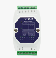 Módulo de E/S de Salida Analógica de 16 Canales YMYS RS485 con Resolución de 12 Bits y Precisión del 0.1% para Automatización Industrial (Tipo PLC)
