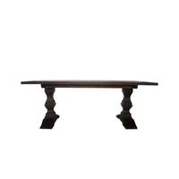 Ensemble de table et chaises de salle à manger en bois massif vintage, durable, robuste, personnalisable, directement de l'usine, meubles pour la maison