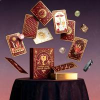Boîte rigide OEM pour jeu de tarot éducatif avec estampage doré, guide personnalisé pour la divination et les cadeaux d'anniversaire