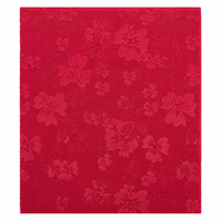 Tissu jacquard tricoté 95% polyester 5% élasthanne 220GSM à motif floral 3D en relief extensible pour robes et vêtements de mode