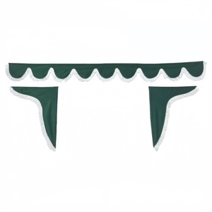 Accesorios Interiores de Alta Calidad para Camiones, Cortinas Decorativas para Cabina de Camión y Triángulo Decorativo Universal para Scania, Volvo, HOWO y JAC - Product Image 4