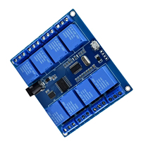 DC 5V 10A 4 Du Module Relais 8 Canaux Micro USB Avec Indicateur PC Ordinateur Supérieur ICSE014A Contrôle Logiciel