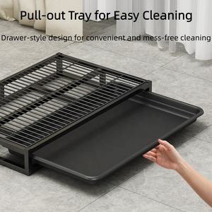 USMILEPET Bestseller Vassoio per Addestramento Cani in ABS con Cassetto Rimovibile Facile da Pulire Lavabile Supporto per Tappetini Igienici per Cuccioli - Product Image 4