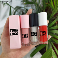 Vente en gros de gloss à lèvres imperméable, sans transfert, marque privée, végétalien, mat, hydratant, liquide, multi-couleurs, brillant