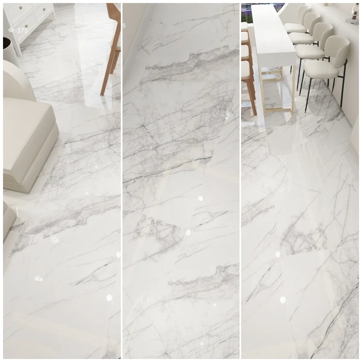 Marble Slabs Italian Carrara White Marble Master Bathroom Wall Slab Honed Polished Marble Slab with factory price for sale