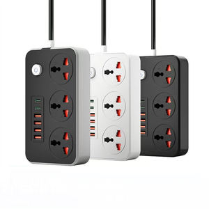 شريط طاقة ثلاثي المنافذ من وينتاي-تك الصينية مع سلك تمديد بطول 2 متر 	 مقبس كهربائي بـ 4 منافذ USB و2 منفذ PD - Product Image 1