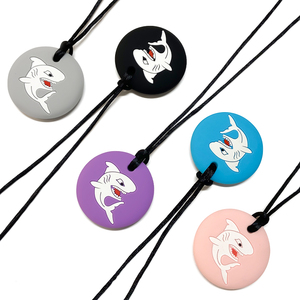 Wholesale Custom shark Silicone Chewable Necklace for Autism Boys or Girls with ADHD or Special Needs Sensory Kids Accessory - Product Image 2
