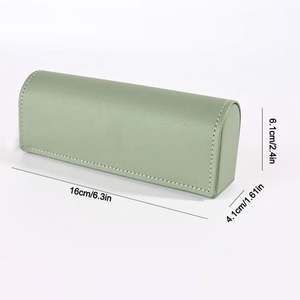 Estuche Rígido de Cuero PU para Gafas, Caja de Almacenamiento de Gafas de Sol Coloridas, con Logotipo Personalizado al por Mayor para Hombres y Mujeres - Product Image 6