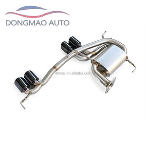 Adecuado para <span class=keywords><strong>BMW</strong></span> E90 <span class=keywords><strong>E92</strong></span> <span class=keywords><strong>320i</strong></span> 318i 325i 2007-2012 Escape de sonido de coche deportivo Punta de escape de cuatro salidas Compatible con difusor M3 - Product Image 4