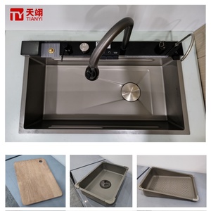 High Quality Smart LED Digital Display <b>Kitchen</b> <b>Sink</b> Multifunctional Modern Waterfall Stainless Steel Smart <b>Kitchen</b> <b>Sink</b> - Product Image 4