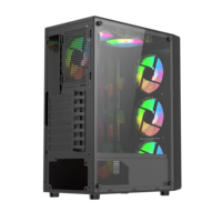 Gabinete de PC Micro ATX para Juegos de 305 mm, el Más Popular, con Cristal Abatible