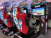 Simulateur de jeu de course automobile LST Outrun 32 à monnayeur, machine d'arcade de simulation de conduite à vendre