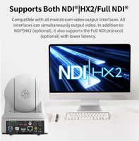 Caméra PTZ NDI HX2 1080P 60FPS avec zoom optique 30X, USB3.0 HD 3G-SDI PoE, suivi IA, vente en gros pour le streaming en direct