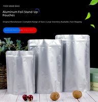 Sachet Doypack en Feuille d'Aluminium Épaissie avec Fermeture Éclair, Sac de Conservation Alimentaire Refermable à Zip, Sac d'Emballage Auto-Scellant