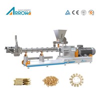 Granulés de protéines de soja texturées (TVP) pour la production alimentaire, extrudés par extrudeuse bivis pour protéines de soja