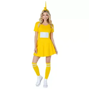 New Style Teletubbies Women Girls Funny Party Cosplay with Hair Band Tv&movie Costumes