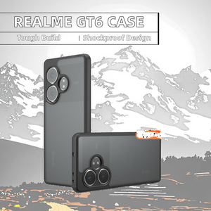 ฝาหลังโปร่งใสสีด้านสุดหรูสำหรับ <span class=keywords><strong>realme</strong></span> GT6 GT <span class=keywords><strong>6</strong></span> Neo6 SE อะคริลิค<span class=keywords><strong>กัน</strong></span><span class=keywords><strong>กระแทก</strong></span>วัสดุ TPU PC - Product Image 2