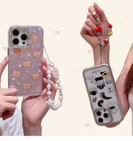 Coque de téléphone portable en silicone 3D mignonne avec support Stitch pour iPhone 15 14 13 11 Pro Max, nouvelle coque arrière antichoc personnalisée avec étui de protection