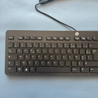 Clavier français HP, clavier d'ordinateur français, clavier fin filaire avec port USB
