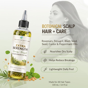 Mélange d'herbes, huile naturelle pour la croissance des cheveux, elixir de croissance Mega, huile essentielle naturelle et biologique pour la force des cheveux - Product Image 2