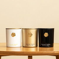 Bougie parfumée en cire de soja naturelle, boîte en métal, aromathérapie, bougie parfumée, coffret cadeau pour la maison, la chambre, l'hôtel, vente en gros