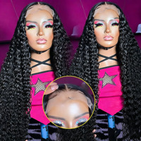 Perruque Lace Front Ondulée Profonde 13x6 - Densité 250% Dentelle HD, Cheveux Humains Vierges Pré-Pluckés à 100%, Style Bouclé Sans Colle pour Femmes