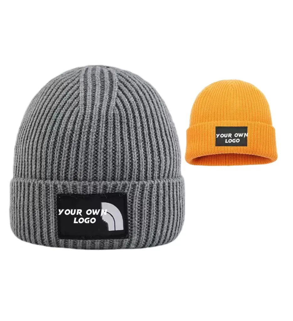 Prix de gros d'usine The North Hats Keep Head Warm Hat 56-58 style acrylique Bonnets tricotés doux pour adultes