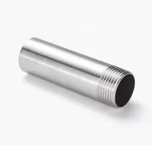 3/8 BSP nam chủ đề chiều dài 100mm-300mm 304 Ống thép không gỉ phù hợp hàn núm vú khớp nối kết nối cho dầu nước không khí