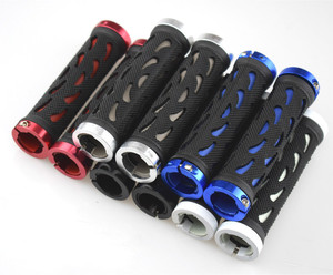 Accessoires de guidon de vélo de route bon marché poignées de vélo BMX en aluminium antidérapant poignées d'extrémité poignées de vélo en <span class=keywords><strong>caoutchouc</strong></span> <span class=keywords><strong>vtt</strong></span> - Product Image 2