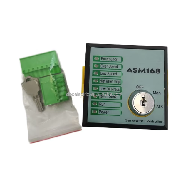 ASM168 Generator Controller with LED Automatic Start Genset Control Panel Module DC8.0-45V Generator Controller