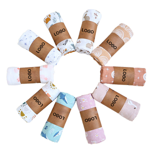 <span class=keywords><strong>Couverture</strong></span> d'emmaillotage personnalisée pour nouveau-né, motif lapin, 70% bambou 30% coton, en mousseline, pour bébé musulman - Product Image 6