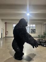 Costume de mascotte de gorille gonflable de grande taille de 2,6 m, personnage de dessin animé, déguisement de fête d'Halloween, costume d'animal de carnaval, ours polaire adulte