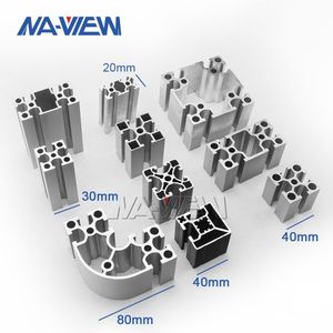 Profilo in Alluminio Estruso 4080 80 <span class=keywords><strong>X</strong></span> 40 40X80 dei Produttori Cinesi, Lega di Alluminio Durevole per Taglio e Piegatura Personalizzati - Product Image 2