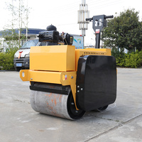 Compacteur vibrant à double tambour FORWIN 600 kg avec moteur Honda, pompe et engrenage haute efficacité 6HP/9HP