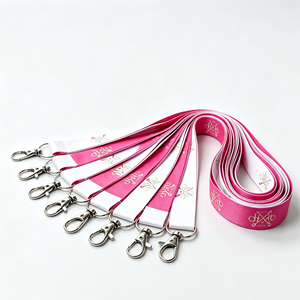 Porte-badge universel personnalisé en sérigraphie, cordon de cou en nylon et polyester, vente en gros de lanières personnalisées - Product Image 1