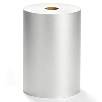 Rouleau d'étiquettes numériques jet d'encre en PET argent mat 80u, imperméable, avec film adhésif thermofusible, pour étiquettes de vin personnalisées Jinya, emballées sous film rétractable