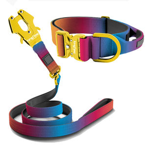 Set kerah dan tali anjing taktis mewah dapat diatur gradien kustom dengan Aksesori aluminium Taktisches Hundehalsband - Product Image 4