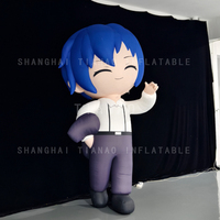 Personnage animé gonflable de poupée gonflable de fille de fille gonflable pour la décoration ou la publicité ou les événements