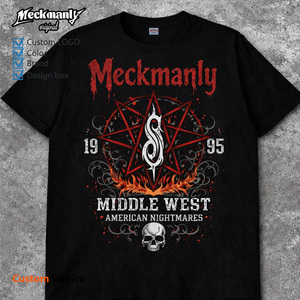 เสื้อยืดคอกลมแขนสั้นผ้าฝ้าย 100% พิมพ์ลายสกรีนสำหรับผู้ชาย ยี่ห้อ Meckmanly ระบายอากาศได้ดี เป็นมิตรกับสิ่งแวดล้อม สวมใส่สบาย - Product Image 3