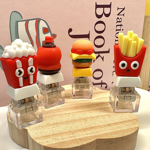 Porte-clés pendentif créatif anti-stress en forme de seau de pop-corn, jouet mignon de dessin animé pour soulager le stress, cadeau - Product Image 1